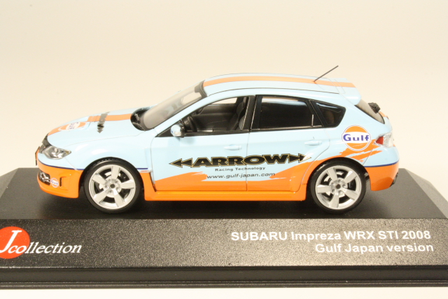 Subaru Impreza WRX STi "Gulf" 2008, blue/orange