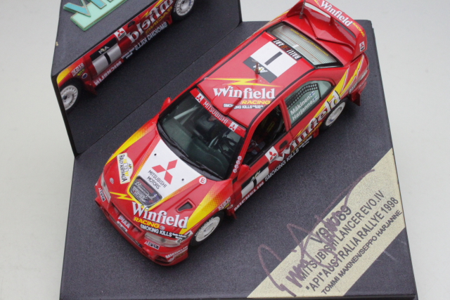 Mitsubishi Lancer Evo IV, Australia 1998, T. Mäkinen "SIGNED"