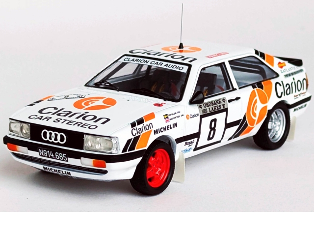 Audi Coupe Quattro, 4th. Finland 1987, P.Eklund, no.8