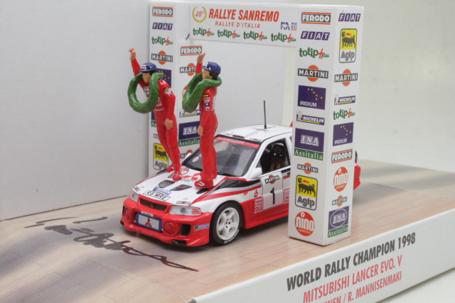 Mitsubishi Lancer Evo VI, San Remo 1998, Mäkinen, no.1 "NIMMARI"