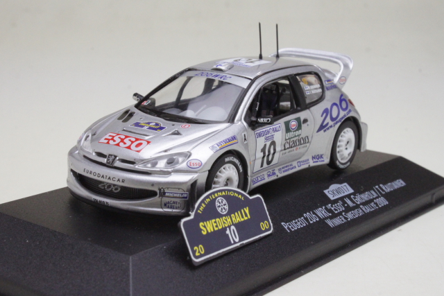 Peugeot 206 WRC, Sweden 2000, Grönholm, no.10 "LINDHOLM NIMMARI"