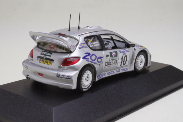 Peugeot 206 WRC, Sweden 2000, Grönholm, no.10 "LINDHOLM NIMMARI"