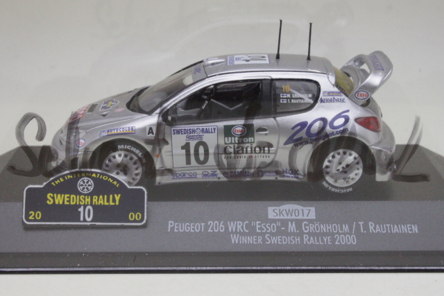 Peugeot 206 WRC, Sweden 2000, Grönholm, no.10 "LINDHOLM NIMMARI"