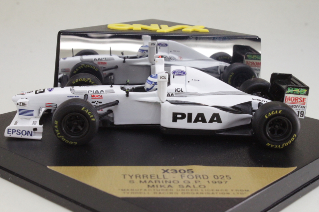 Tyrrell Ford 025, San Marino 1997, M.Salo, no.19 "NIMMARI"