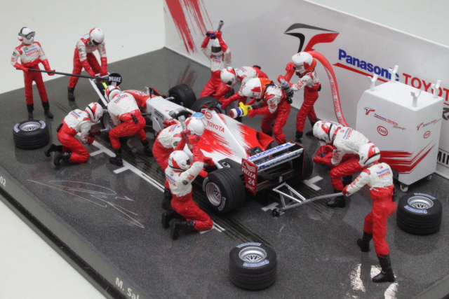 Toyota TF102, F1 2002, M.Salo "Pitstop diorama - NIMMARI"