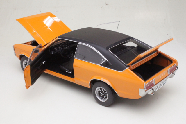 Ford Granada 2.3L V6 GT Coupe 1975, oranssi/musta