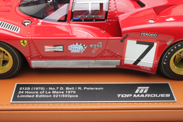 Ferrari 512S 5.0L V12, 24h Le Mans 1970, D.Bell/R.Peterson, no.7