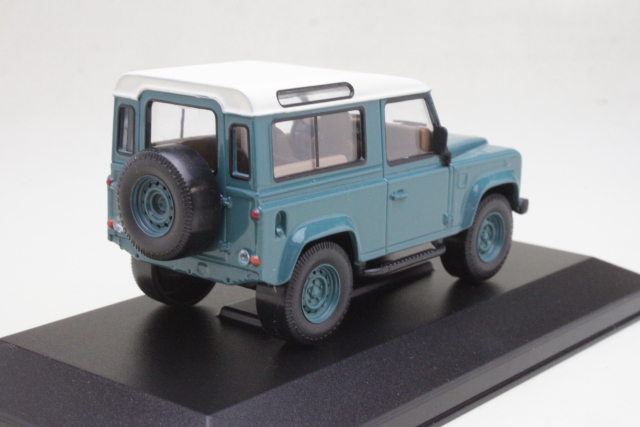 Land Rover Defender 1995, green/white