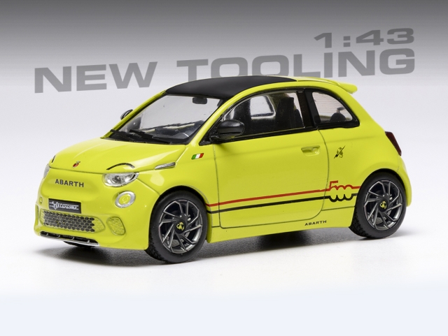 Fiat 500e Abarth 2024, keltainen