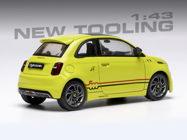 Fiat 500e Abarth 2024, keltainen
