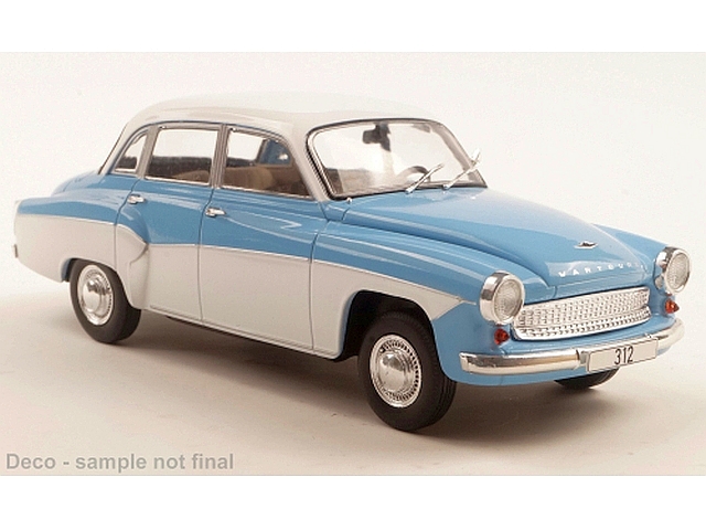 Wartburg 312 1965, sininen/valkoinen