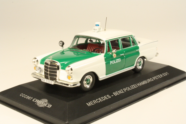 Mercedes 220 (w110) 1965 Polizei Hamburg, white/green