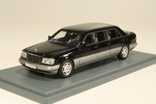 Mercedes E250 Diesel (w124) Lang 1990, musta - Sulje napsauttamalla kuva