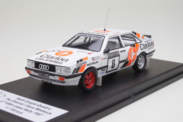 Audi Coupe Quattro, 4th. Finland 1987, P.Eklund, no.8