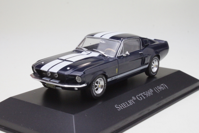Ford Mustang Shelby GT500 1967, tummansininen/valkoinen