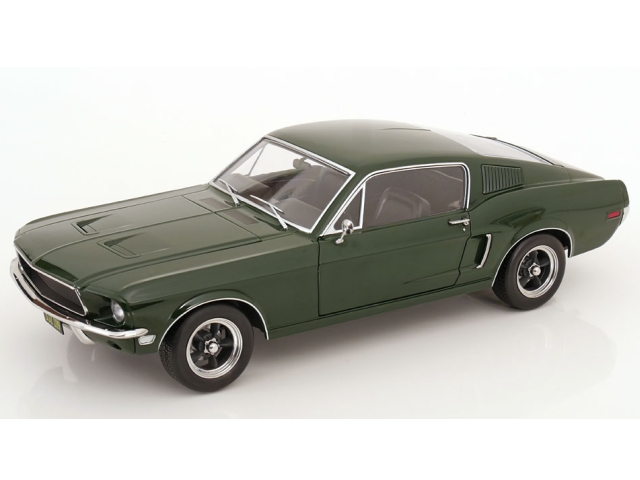 Ford Mustang GT Fastback 1968, tummanvihreä "Bullitt"