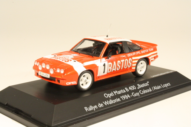 Opel Manta B 400, Rallye de Wallonie 1984, G.Colsoul, no.1