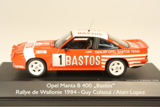 Opel Manta B 400, Rallye de Wallonie 1984, G.Colsoul, no.1