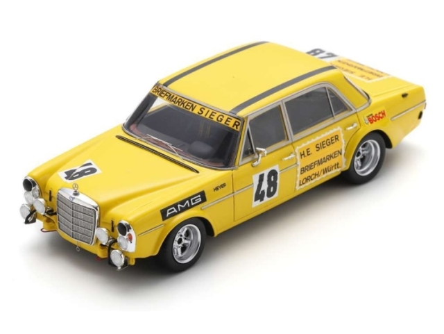 Mercedes 300 SEL 6.8, Test 24h Le Mans 1972, H.Heyer, no.48