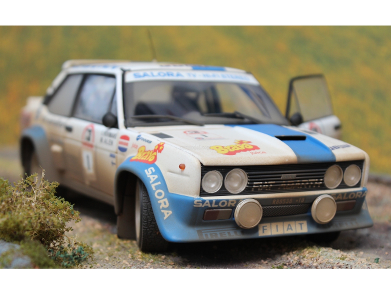 Fiat 131 Abarth, Finland 1980, M.Alen, no.1 (dirty version)