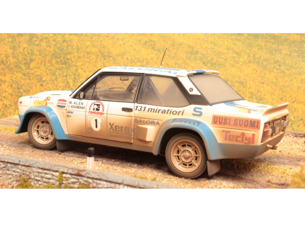 Fiat 131 Abarth, Finland 1980, M.Alen, no.1 (dirty version)