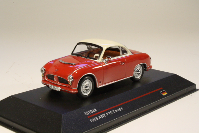 AWZ P70 Coupe 1958, punainen/valkoinen