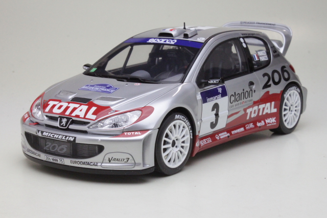 Peugeot 206 WRC, Tour de Corse 2002, G.Panizzi, no.3