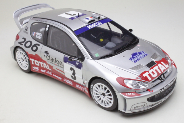 Peugeot 206 WRC, Tour de Corse 2002, G.Panizzi, no.3
