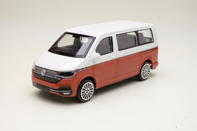 VW T6.1 Bus 2020, valkoinen/oranssi