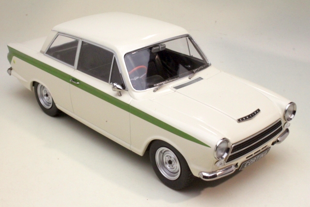 Ford Cortina Lotus Mk1 1963, valkoinen/vihreä