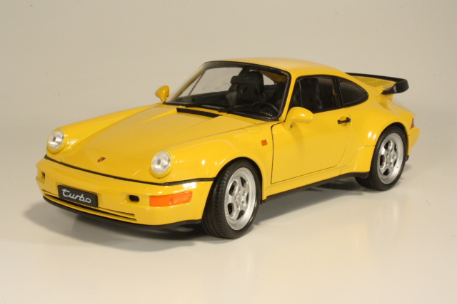 Porsche 911 (964) Turbo 1990, keltainen - Sulje napsauttamalla kuva