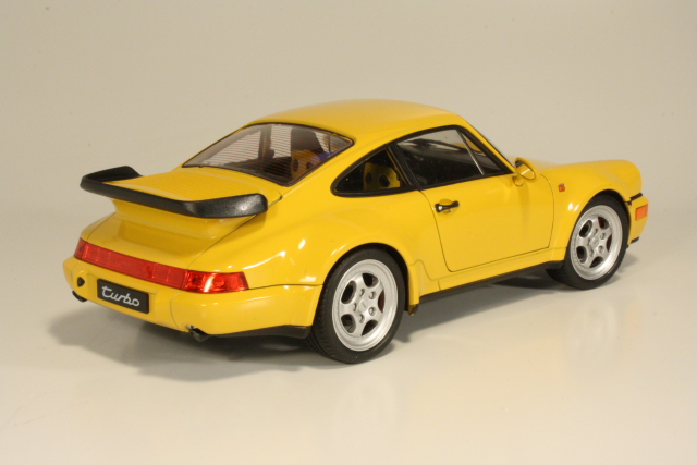 Porsche 911 (964) Turbo 1990, keltainen - Sulje napsauttamalla kuva