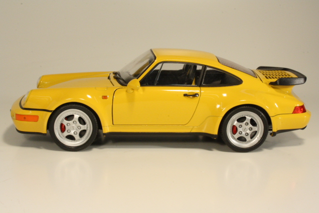 Porsche 911 (964) Turbo 1990, keltainen - Sulje napsauttamalla kuva