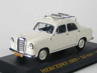 Mercedes 180D (w120) Ponton 1962, white " Taxi Tel Aviv"