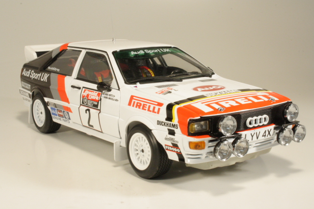 Audi Quattro, 1st. Scottish Rally 1982, H.Mikkola, no.2 - Sulje napsauttamalla kuva