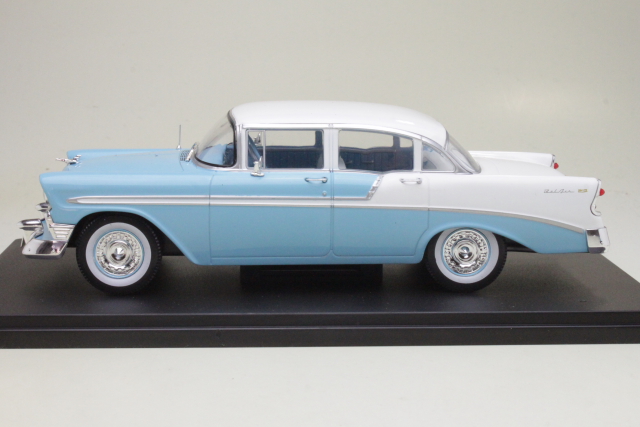 Chevrolet Bel Air 4d Hard Top 1956, light blue/white