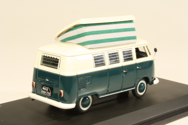 VW T1 Campingbus, vihreä/valkoinen
