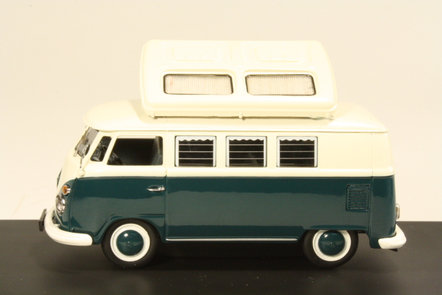 VW T1 Campingbus, vihreä/valkoinen