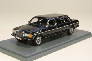 Mercedes 240D Diesel (w123) Lang 1978, musta - Sulje napsauttamalla kuva