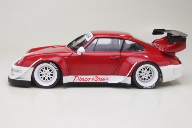 Porsche 911 (993) RWB Porco Rosso 2020, red/white