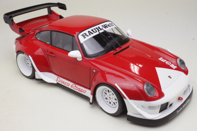 Porsche 911 (993) RWB Porco Rosso 2020, red/white