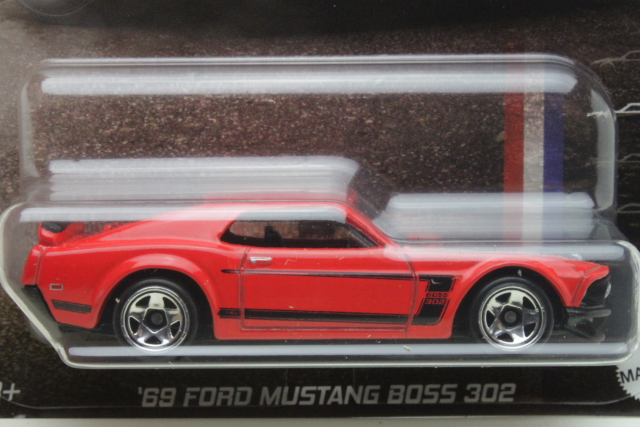 Ford Mustang Boss 302 1969, punainen