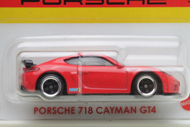 Porsche 718 Cayman GT4, red