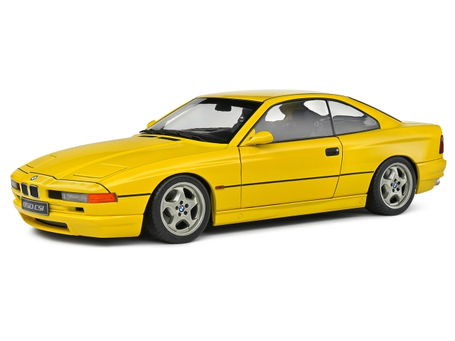 BMW 850 CSi (e31) 1990, keltainen