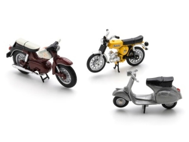 Motorcycle Set (Kreidler Florett Super / Vespa GS / Simson S52)