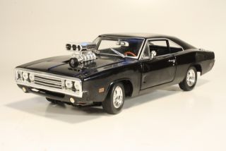 Dodge Charger 1970, musta "Fast&Furious" + DVD - Sulje napsauttamalla kuva