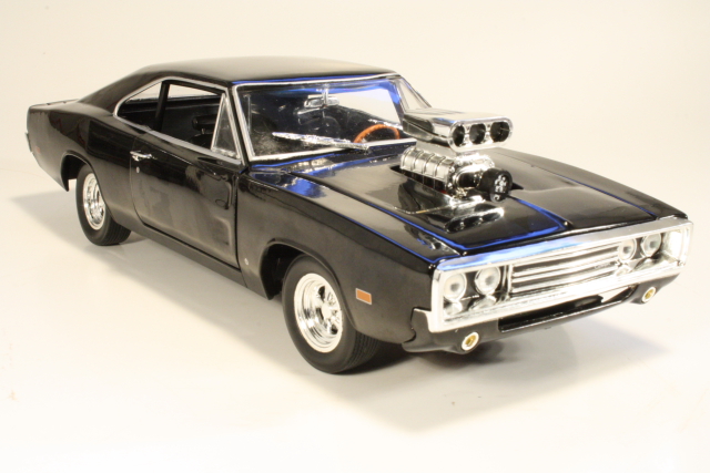 Dodge Charger 1970, musta "Fast&Furious" + DVD