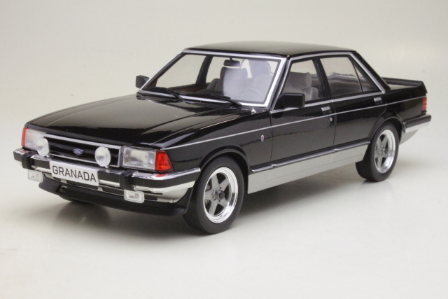Ford Granada Mk2 2.8 Injection 1982, musta/harmaa