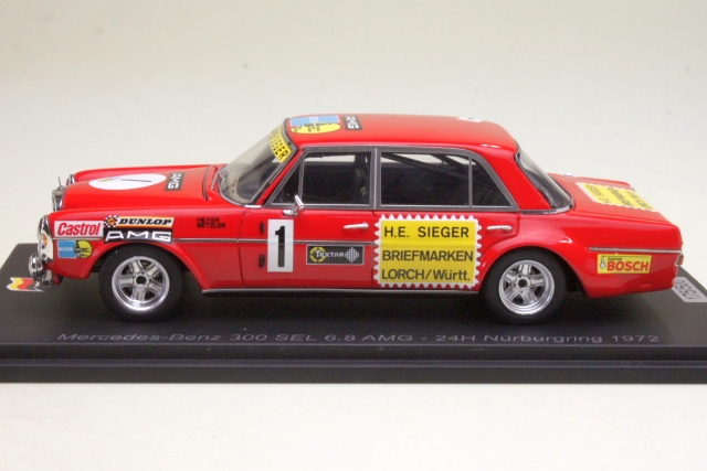 Mercedes 300SEL 6.8, 24h Nurburgring 1972, Heyer/Betzler, no.1