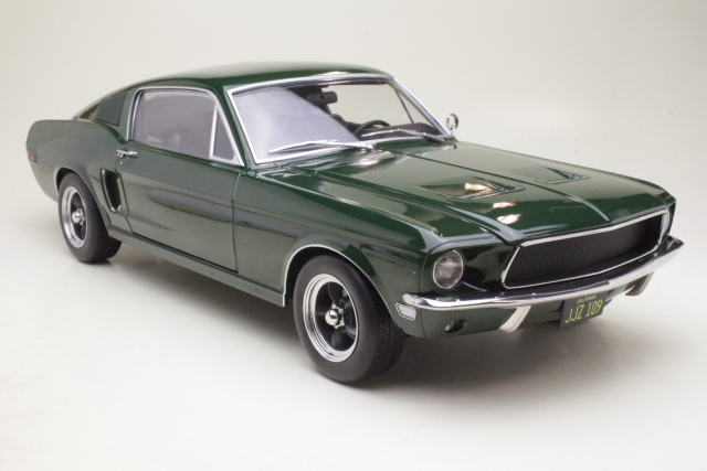Ford Mustang GT Fastback 1968, tummanvihreä "Bullitt"